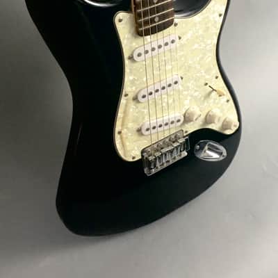 Vintage 100% Original Squier Strat 2003 Gloss Black Natural Relic Stratocaster Aged Pearl Pickguard image 7