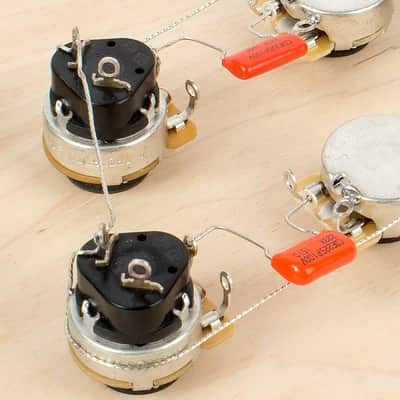 Golden Age Pre-wired Harness for Gibson Les Paul with Push-pull Pots, With standard-shaft CTS pots image 3