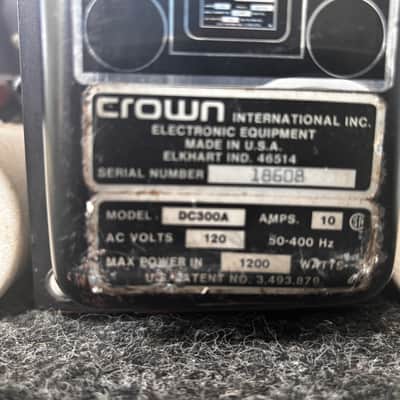 Crown DC 300A 2-Channel Power Amplifier 1970s - Silver image 5