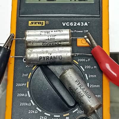4 pieces PYRAMID CP09 paper in oil capacitor 0.1uF 600V image 5