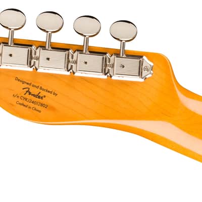 Squier Classic Vibe Custom Telecaster SH with Bigsby, Parchment Pickguard - Lake Placid Blue 0374048502 image 6