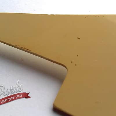 Hand aged Les Paul Pickguard w/bracket and screws, CREAM, for Gibson Historic post 2008 | 59 Parts image 6