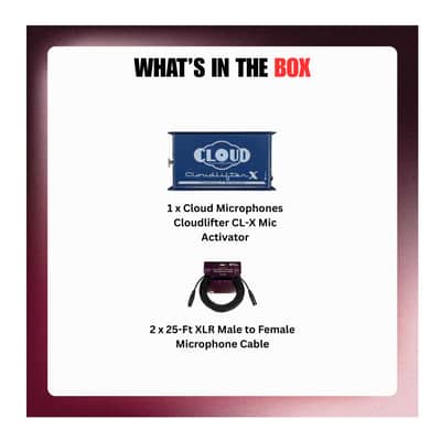 Cloud Microphones Cloudlifter CL-X Transformer Mic Activator Ultra-Clean Microphone Preamp Gain Bundle with XLR Cables (3 Items) image 10