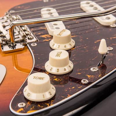Vintage V6M ReIssued Electric Guitar ~ Sunburst image 7