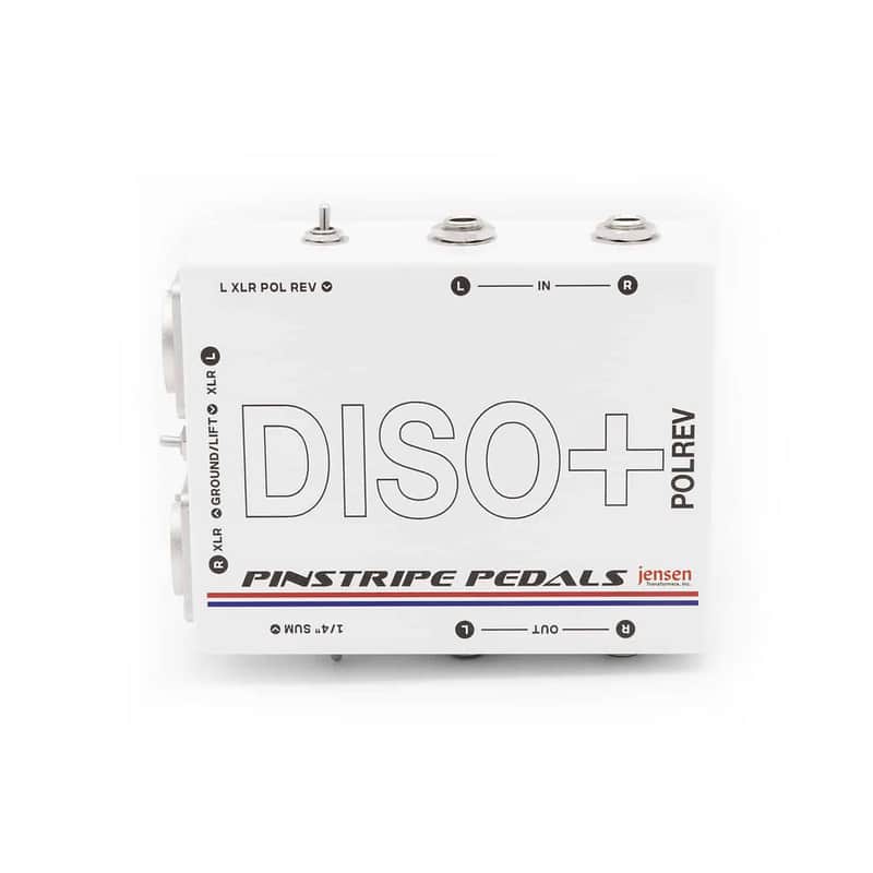 Pinstripe DISO+ POLREV Stereo Line Isolator, w/XLR Polarity Reverse Switch image 1