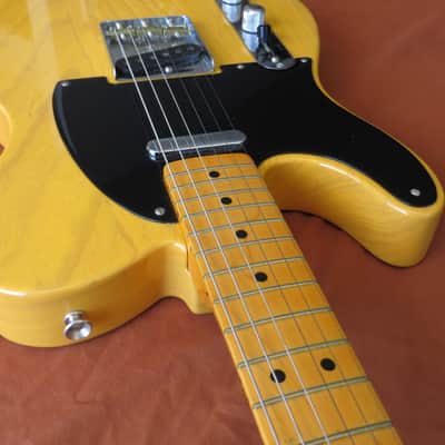 Lefty, Left Handed Fender American Vintage ‘52 Telecaster Reissue, Maple Fretboard, Butterscotch Blo image 4