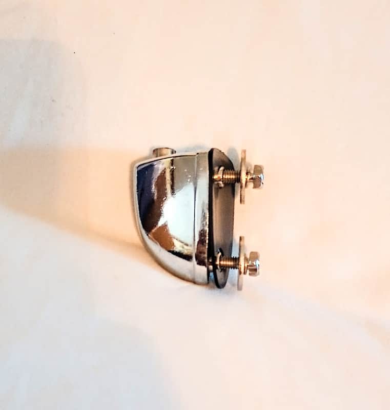 UNMARKED DRUM LUG (SINGLE) WITH SCREWS - FREE SHIP TO C-USA!- CHROME PLATING image 1