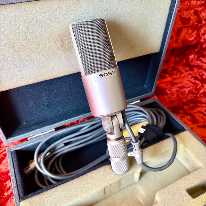 Sony  ECM-56p 1970’s - Nickel medium diaphragm FET cardioid condenser microphone original vintage MIJ japan image 1