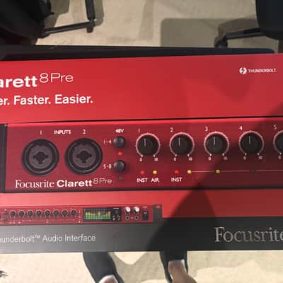 Focusrite Clarett 8Pre Thunderbolt Audio Interface 2010s - Red image 3