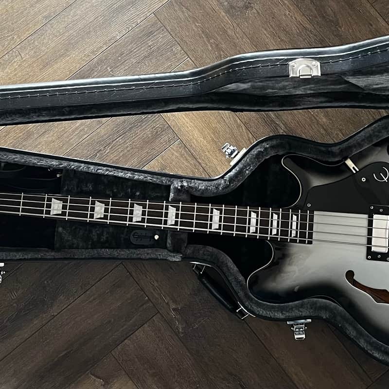 Early-2010 s Epiphone Jack Casady Signature Bass Guitar Silver…