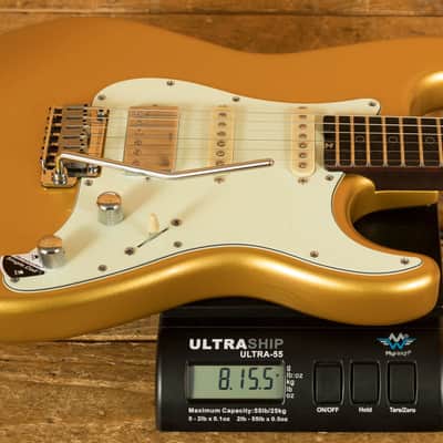 Schecter Nick Johnston Trad 10th Anniversary HSS - Ebony - Atomic Saffron image 8