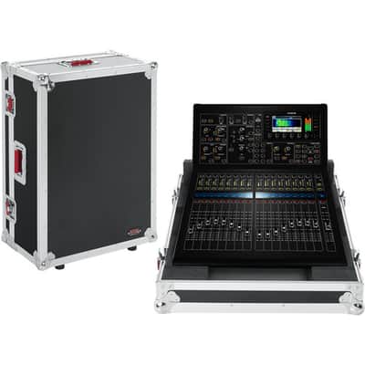 Gator Non-Doghouse Mixer Case for Midas M32R. Includes tilt & go wheels, plus 4" storage behind mixer. Shallow base allows mixer use while in case. G-TOURM32RNDH image 6
