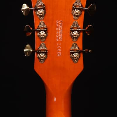 Gretsch Synchromatic Nashville Hollow Body Single-Cut, Ebony FB, 50's Orange Stain image 10