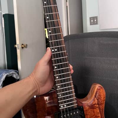 Kiesel Carvin HF2 Fatboy Allan Holdsworth Flamed Koa image 9