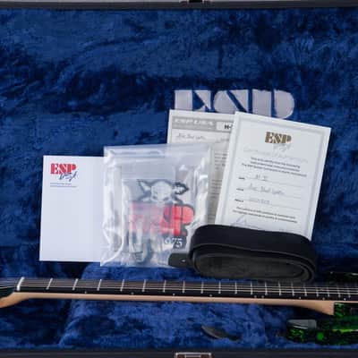 ESP USA M-II HT Electric Guitar - Alien Blood Splater - #US24803 image 11