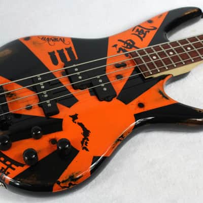 Custom Painted 2019 Ibanez Gio SGR 200B With Light Relic and Graphics image 13