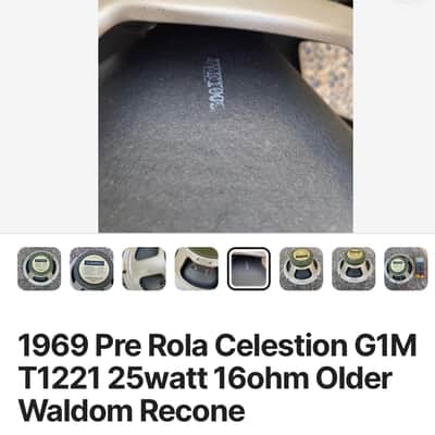 70’ Celestion t1281 g12h30 pre rola “greenbacks” (x4) image 10