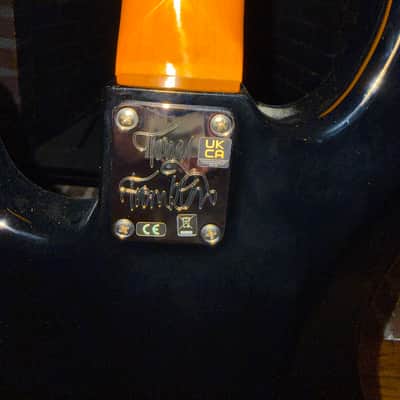 2022 Fender Tony Franklin Artist Series Signature Fretless Precision Bass 2006 - Present - Black image 7