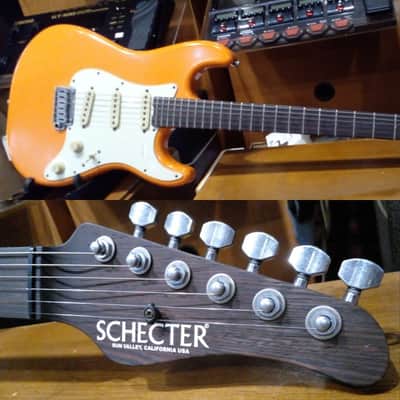 Schecter Nick Johnston USA Signature 2017 - Present - Atomic Orange Nitro image 1