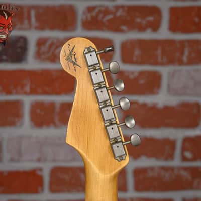 Fender Custom Shop W25 1962 Stratocaster Heavy Relic Gold Sparkle Boos Leather Custom Pickguard 2025 w/OHSC image 12