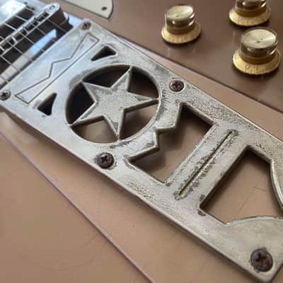 Washburn Rare USA Custom Shop Paul Stanley Starfire Time Traveller Aged Relic Golden Mist LTD w/Case image 10