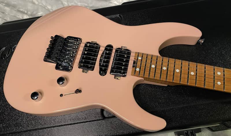 NEW ! Jackson Custom Shop Dinky HSH - Roasted Maple Neck & Fretboard - DK - Shell Pink - Authorized Dealer - 8.1 lbs - G06854 image 1