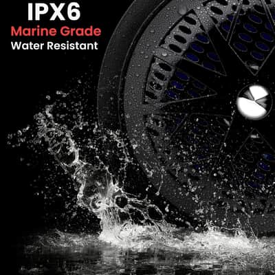 Pyle 5.25 Inch Dual Marine Speakers - 2 Way Waterproof and Weather Resistant Outdoor Audio Stereo Sound System with 100 Watt Power, Polypropylene Cone and Cloth Surround - 1 Pair - PLMR51B (Black) image 4