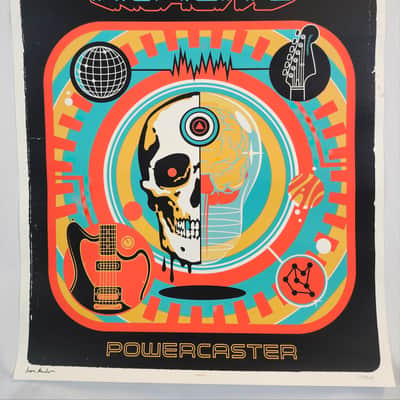 Fender Rare Alternate Reality Powercaster Store Promo Poster, Only 300 Made, Ivan Minsloff image 1