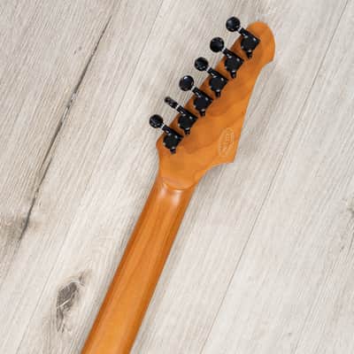 Balaguer Select Diablo Retro 27-Fret Guitar, Roasted Maple Fretboard, Hardtail, Cerulean Blue image 9