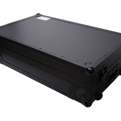 ProX XS-DDJFLX10WLTBLLED ATA Flight Style Road Case For Pioneer DDJ-GRV6 or DDJ-FLX10 DJ Controller with Laptop Shelf 1U Rack Space Wheels and LED - Black image 6