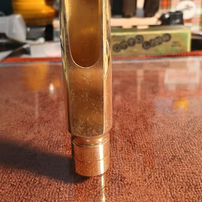 Otto Link Early Babbitt Super Tone Master 5* Metal Alto Mouthpiece - Gold Plated Brass image 3