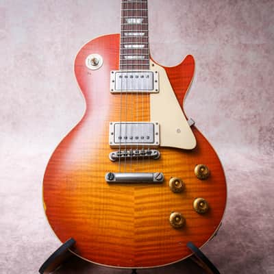 GIBSON USA Custom Shop 59 Reissue Les Paul Murphy Lab Heavy Aged " Aged Cherry Burst + Rosewood" (2023) image 5
