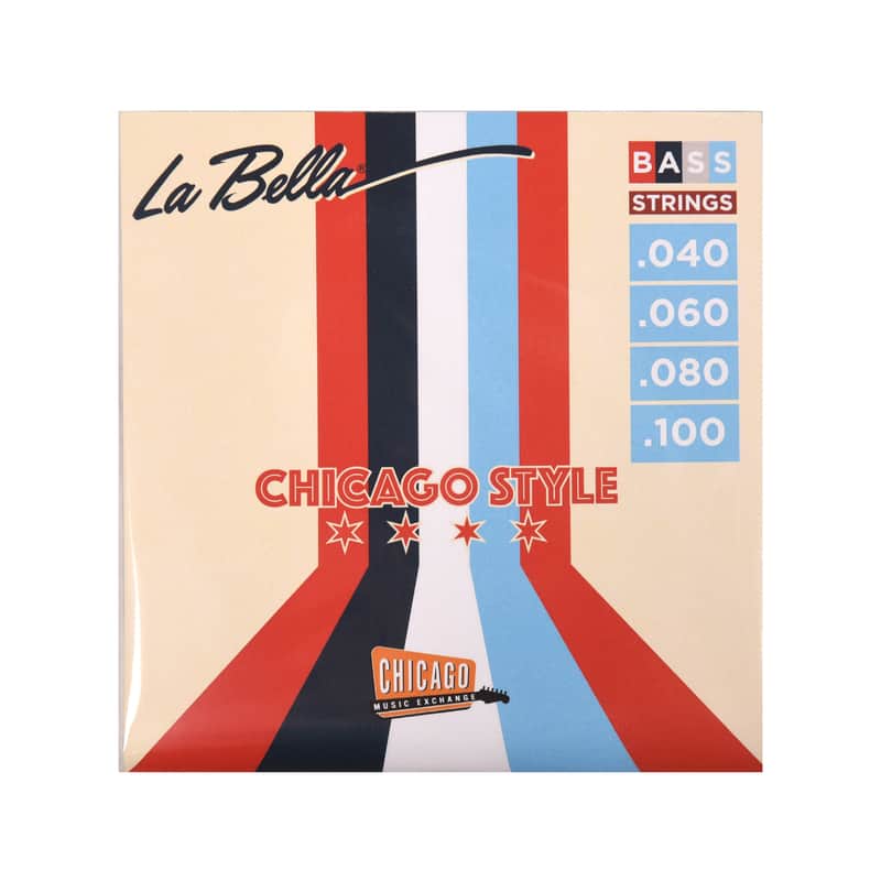 La Bella "Chicago Style" Pure Nickel Bass Strings 40-100 (CME Exclusive) image 1