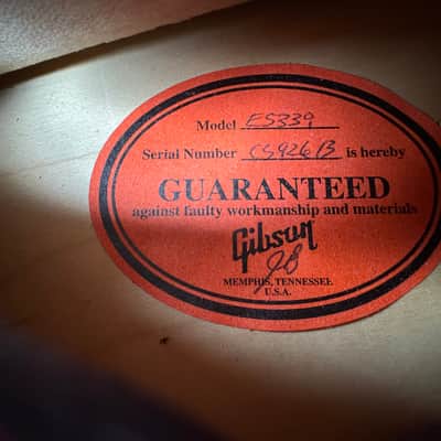 Gibson Custom Shop ES-339 Semi Hollowbody Cherry - 2009 image 21