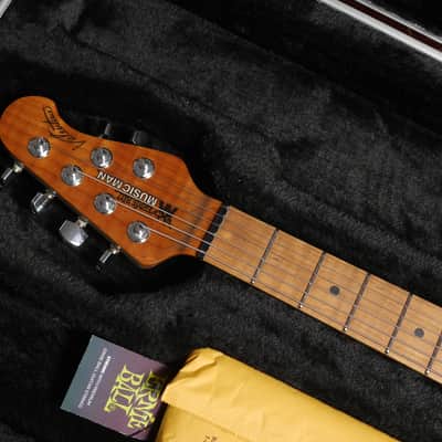 MusicMan Valentine HH Trem MN Toluca Lake Blue/Parchment image 7