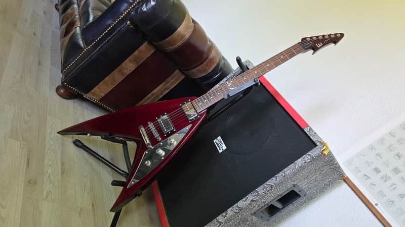 ESP GL-600V LTD NEW George Lynch Signature Super Flying V NOS Limited Edition Guitar USA Sperzel image 1