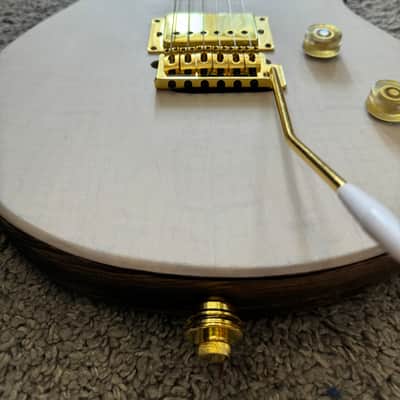 Oldmusic Golden C’mores Electric Guitar Electric Guitar Boutique Unique exclusive Metal machine Custom shop Wenge neck image 8