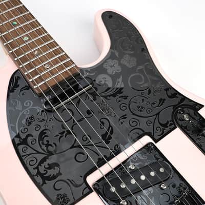 Stainless Steel Pickguard Scratch Plate 8 Holes SS Single-Coil Pickups Metal Engraving Electric Guitar Pickguard Compatible with USA/Mexican Telecaster Tele Modern Style Guitar Parts(Black) image 5