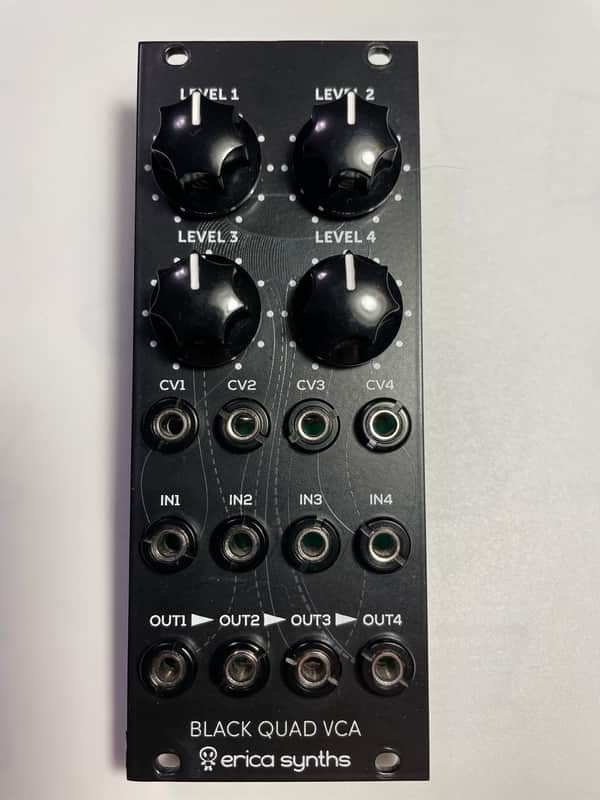 Erica Synths Black Quad VCA 2014 - Present - Black image 1