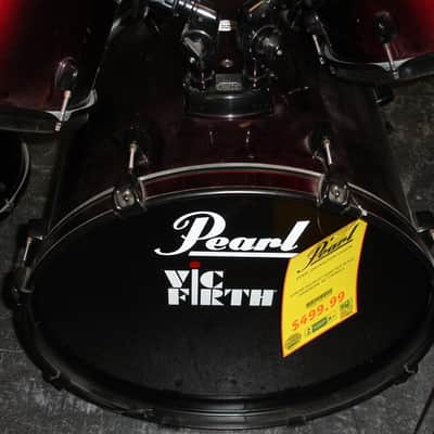 Pearl Forum Series 5-Piece Drum Set w/ Hardware & Cymbals, Dark Wine Red image 2