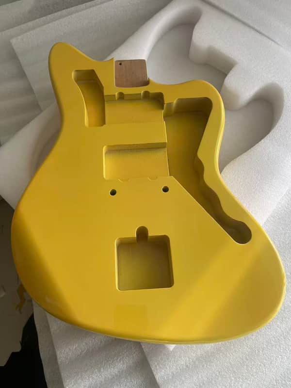 yellow gloss alder wood Electric guitar body jazzmaster body image 1