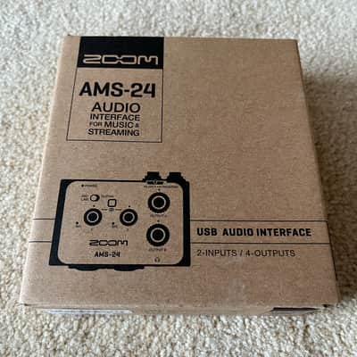 Zoom AMS-24 USB-C Audio Interface for Music and Streaming 2022 - Present - Black / Blue image 3