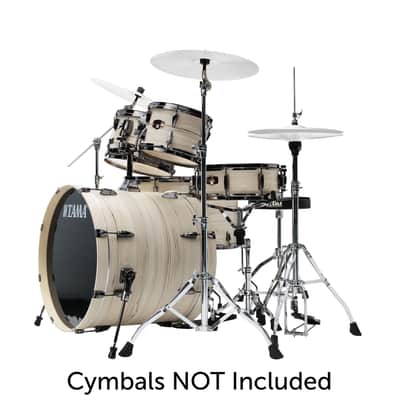 Tama Imperialstar 6pc Shell Pack with Hardware, White Birch Wrap image 3