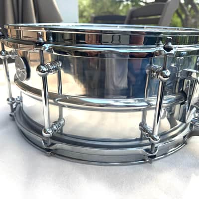Dunnett Classic 14x6.5 Model 2N Modelling Aluminum Snare Drum 2015 - Chrome image 2