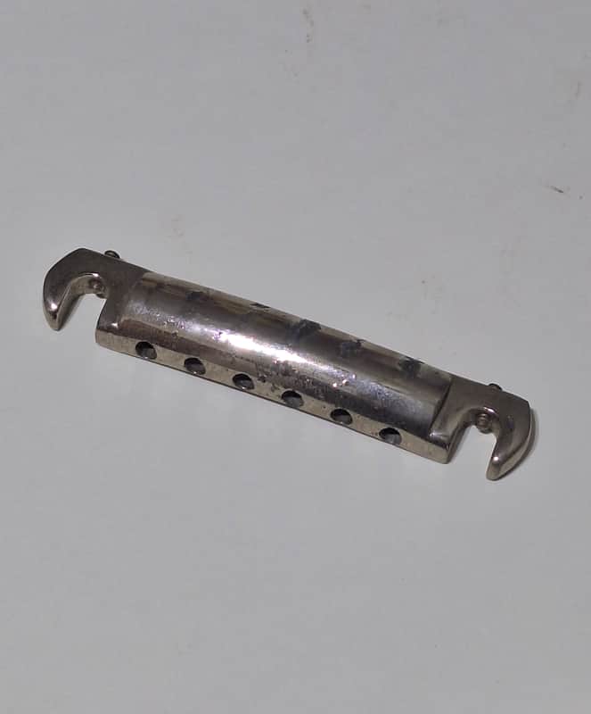 Original 1950s Gibson Les Paul Featherlight Aluminum Wraparound Stop Tail Piece - 1.1 oz - image 1