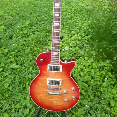 Guild Bluesbird flame top Custom shop 2000 cherry sunburst image 1