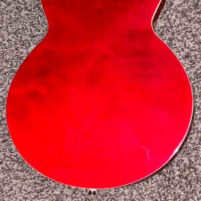 Epiphone The Dot ch  Cherry red electric guitar semi hollow body image 7
