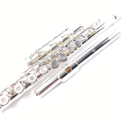 Refurbished++ Di Zhao 701 E Silver Pre-Pro Step Up Flute B Foot Open Hole image 2
