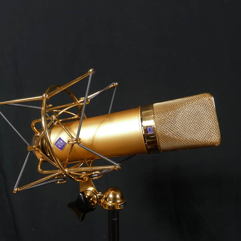 Neumann U 87 AI Gold 70th Anniversary 24k Gold Plated