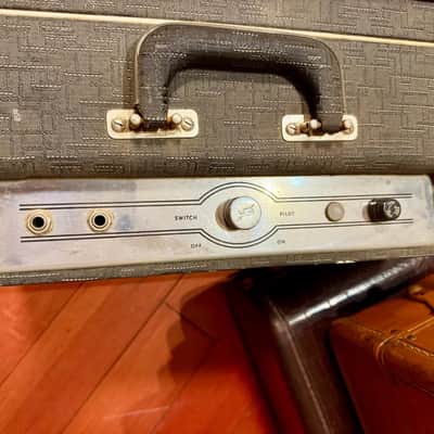 ~1963 Gretsch Combo Amp One Knob Grey Tolex image 4